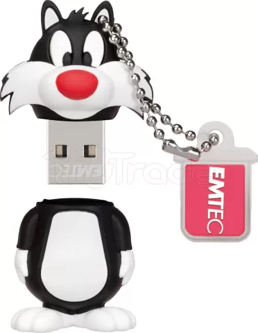 Photo de Clé USB 2.0 Emtec L101 Looney Tunes Sylvestre - 16Go (Blanc/Noir)