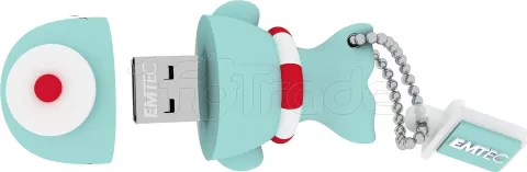 Photo de Clé USB 2.0 Emtec M337 Baleine Marinière - 16Go (Bleu)