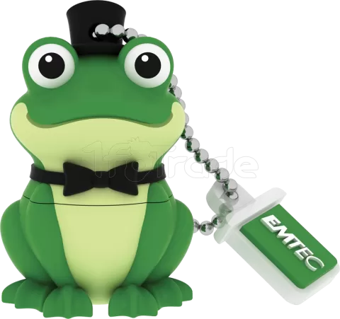 Photo de Clé USB 2.0 Emtec M339 Crooner Frog - 16Go (Vert)