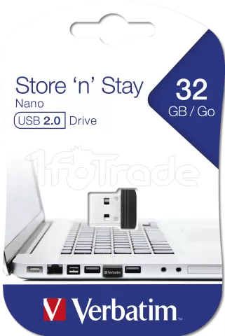 Photo de Clé USB 2.0 Verbatim Store'n'Stay - 32Go (Noir)