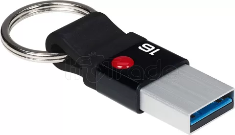 Photo de Clé USB 3.0 Emtec T100 Nano Ring - 16Go (Noir)