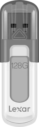 Photo de Clé USB 3.0 Lexar JumpDrive V100 - 128Go (Gris)