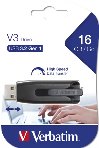Photo de Clé USB 3.0 Verbatim V3 - 16Go (Noir)