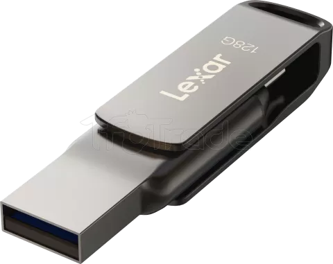 Photo de Clé USB 3.1 Lexar JumpDrive D400 - 128Go (Gris)