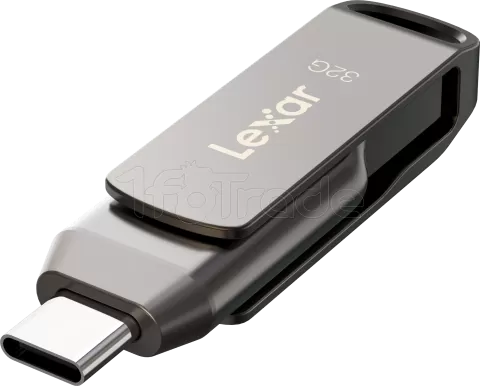 Photo de Clé USB 3.1 Lexar JumpDrive D400 - 32Go (Gris)