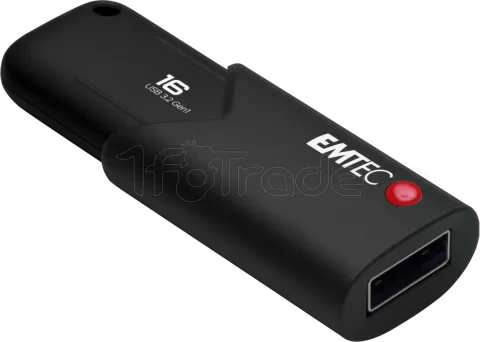 Photo de Clé USB 3.2 Emtec B120 Click Secure - 16Go (Noir)
