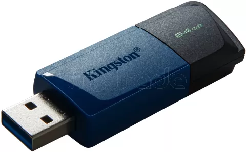 Photo de Clé USB 3.2 Kingston DataTraveler Exodia M - 64Go (Bleu/Noir)