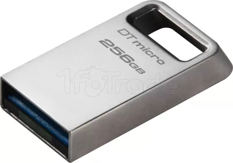 Photo de Clé USB 3.2 Kingston DataTraveler Micro - 256Go (Argent)