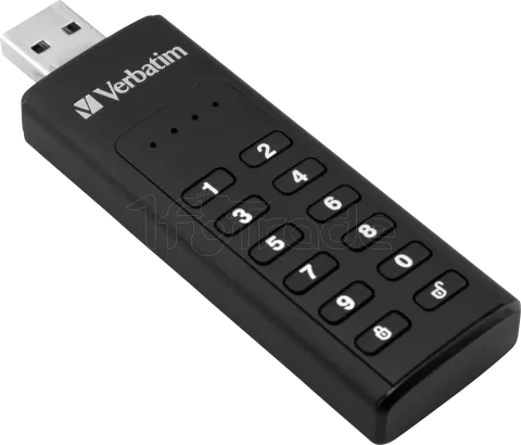 Photo de Clé USB 3.2 sécurisée Verbatim - 128Go (Noir)