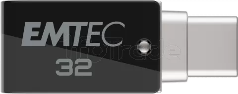 Photo de Clé USB 3.2 Type-A/C Emtec T260C Mobile & Go - 32Go (Noir)