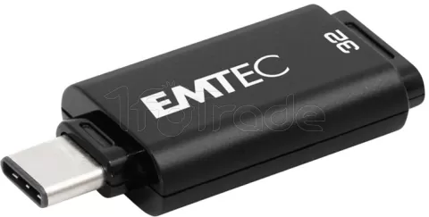 Photo de Clé USB 3.2 Type C Emtec D400 - 32Go (Noir)