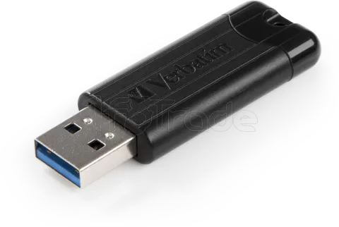 Photo de Clé USB 3.2 Verbatim PinStripe - 128Go (Noir)