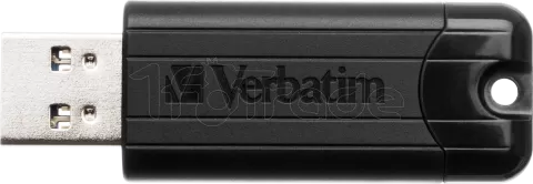 Photo de Clé USB 3.2 Verbatim PinStripe - 128Go (Noir)