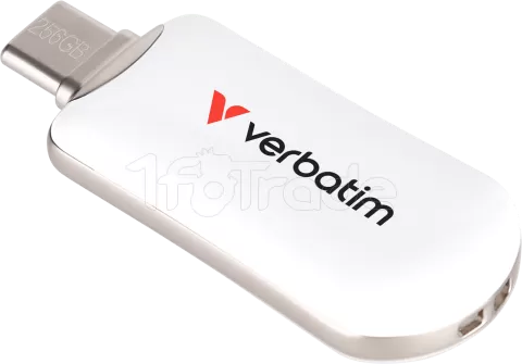 Photo de Clé USB-C 3.2 Verbatim Plectra - 128Go (Blanc)
