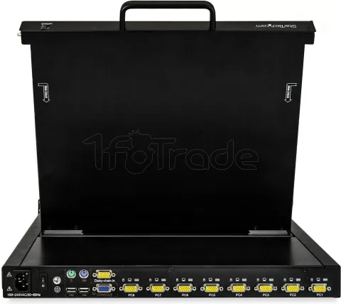 Photo de Console KVM StarTech RKCONS1708K 8 entrées avec écran LCD (Noir)
