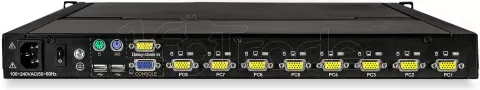 Photo de Console KVM StarTech RKCONS1708K 8 entrées avec écran LCD (Noir)