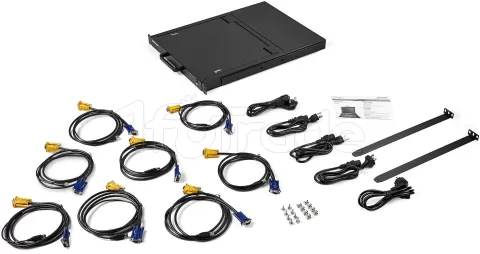 Photo de Console KVM StarTech RKCONS1708K 8 entrées avec écran LCD (Noir)