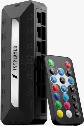 Photo de Contrôleur/Hub 1stPlayer  TL-FAN et ARGB Hub x14 (Noir)