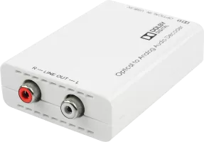 Photo de Convertisseur Lindy RCA vers Toslink (Blanc)