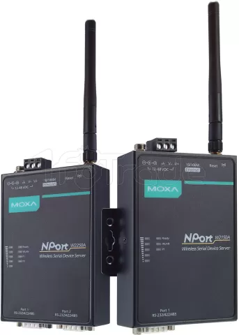 Photo de Convertisseur Série/Wi-Fi Moxa NPort W2250A (Noir)