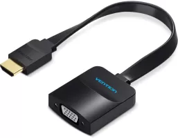 Photo de Convertisseur Vention HDMI 1.4 vers VGA (D-sub DE-15) 15cm M/F (Noir)