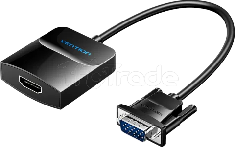 Photo de Convertisseur Vention VGA vers HDMI + Jack 3.5mm 0.15m (Noir)