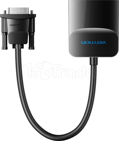 Photo de Convertisseur Vention VGA vers HDMI + Jack 3.5mm 0.15m (Noir)