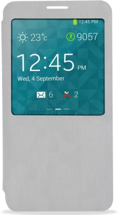 Photo de Coque pour Galaxy Note 3 à rabat avec fenetre (S-View) - Blanc