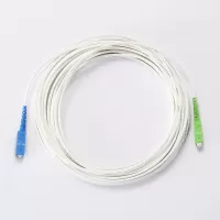 Photo de Cordon fibre D2 Diffusion pour Box (Free) jarretière optique 10m (Blanc)