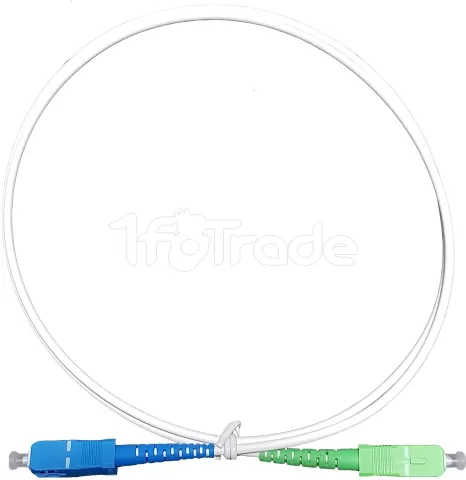 Photo de Cordon fibre D2 Diffusion pour Box (Free) jarretière optique 5m (Blanc)