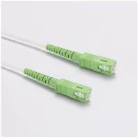 Photo de Cordon fibre D2 Diffusion pour Box (SFR, Orange, Bouygues) jarretière optique 5m (Blanc)