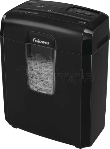 Photo de Destructeurs de documents Fellowes Powershred 8Cd Cross-Cutavec panier (Noir)