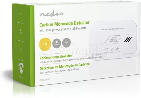 Photo de Détecteur de monoxyde de carbone Nedis DTCTCO30WT (Blanc)