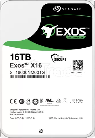 Photo de Disque Dur 3,5" Seagate Exos X18 16To  - S-ATA