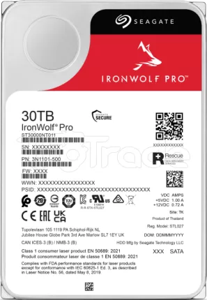 Photo de Disque Dur 3,5" Seagate IronWolf Pro 30To - S-ATA