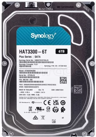 Photo de Disque Dur 3,5" Synology HDD Plus 6To - S-ATA