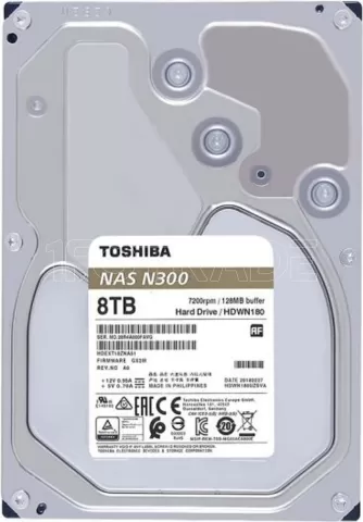 Photo de Disque Dur 3,5" Toshiba N300 8To 512Mo - S-ATA