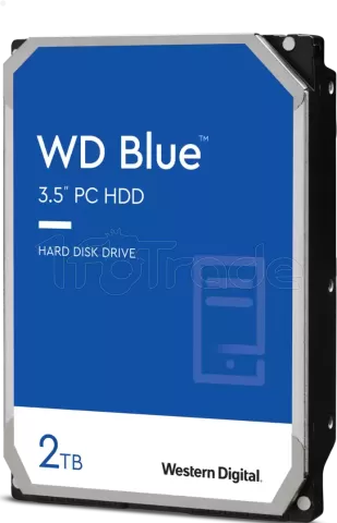 Photo de Disque Dur 3,5" Western Digital Blue 2To  - S-ATA 256Mo 5400 trs/mn