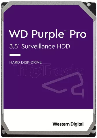 Photo de Disque Dur 3,5" Western Digital Purple Pro 10To 256Mo - S-ATA