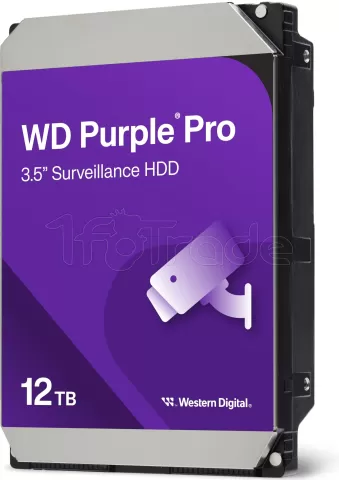 Photo de Disque Dur 3,5" Western Digital Purple Pro 12To 512Mo - S-ATA