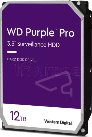 Disque Dur 3,5 Western Digital Purple Pro 12To - S-ATA pour professionnel,  1fotrade Grossiste informatique