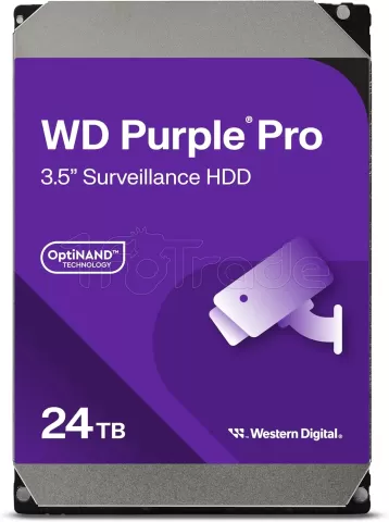Photo de Disque Dur 3,5" Western Digital Purple Pro 24To  - S-ATA