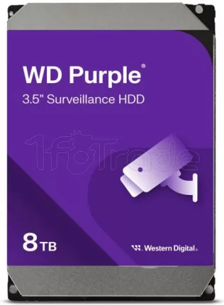 Photo de Disque Dur 3,5" Western Digital Purple Pro 8To 256Mo - S-ATA