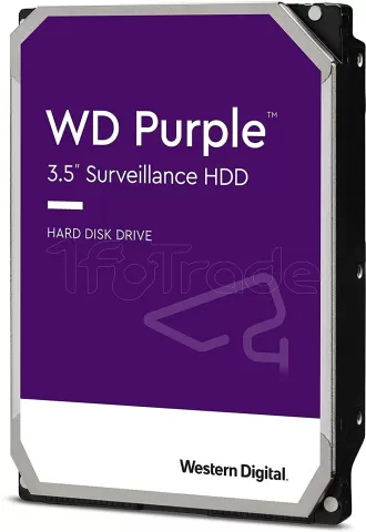 Photo de Disque Dur 3,5" Western Digital Purple Surveillance 1To 64Mo - S-ATA