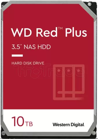 Photo de Disque Dur 3,5" Western Digital Red Plus 10To  - S-ATA 3,5"