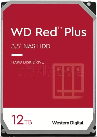 Photo de Disque Dur 3,5" Western Digital Red Plus 12To  - S-ATA 3,5"