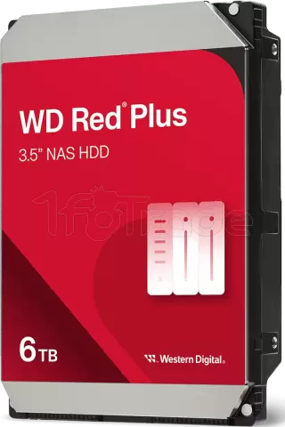 Photo de Disque Dur 3,5" Western Digital Red Plus 6To 256Mo - S-ATA 3,5"