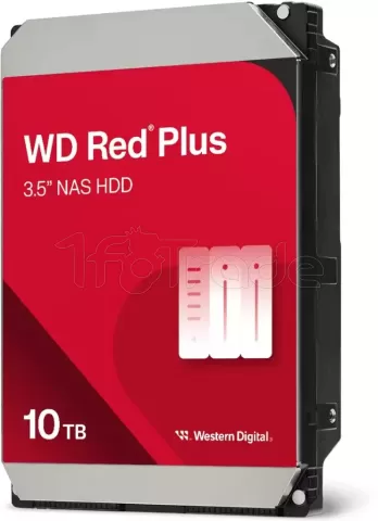 Photo de Disque Dur 3,5" Western Digital Red Plus NAS 10To 512Mo - S-ATA 3,5"