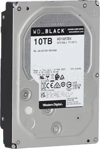 Photo de Disque Dur 3,5" Western Digital WD_Black 10To 512Mo - S-ATA 3,5"