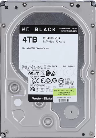 Photo de Disque Dur 3,5" Western Digital WD_Black 4To - S-ATA 3,5"